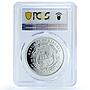 Liberia 10 dollars Schumacher KM-86 Formula One Car PR 69 PCGS silver coin 1992