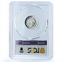 Mexico 1/10 onza Libertad Angel Independence KM-610 PR 69 PCGS silver coin 2011