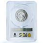 Mexico 1/4 onza Libertad Angel of Independence KM-611 PR69 PCGS silver coin 2001
