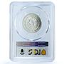 Mexico 1/4 onza Libertad Angel of Independence KM-611 MS68 PCGS silver coin 1998