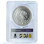 Mexico 1 onza Libertad Angel of Independence KM-613 MS 67 PCGS silver coin 1996