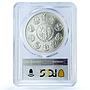 Mexico 1 onza Libertad Angel of Independence KM-639 MS 68 PCGS silver coin 2000