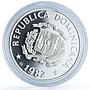 Dominican Republic 10 pesos Year of the Child KM-57 UNICEF silver coin 1982