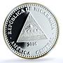 Nicaragua 10 cordobas Sea Turtle Paslama F15 KM-116 PR 69 PCGS silver coin 2016