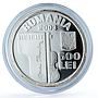 Romania 500 lei Ciprian Porumbescu KM-177 Music Composer proof silver coin 2003