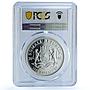 Somalia 1000 shillings Elephant KM-195 Wildlife MS 70 PCGS silver coin 2006