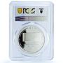 Turkiye 30 lira Kazakhstan Independence Flag Map PR 67 PCGS silver coin 2021