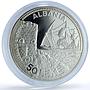 Albania 50 leke Durazzo KM-57 Castle Ship Clipper 5 oz proof silver coin 1987