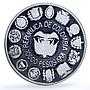 Colombia 10000 pesos Bogota Mint KM-284 Ibero-American proof silver coin 1991