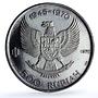 Indonesia 500 rupiah Independence Wayang Dancer KM-25 proof silver coin 1970