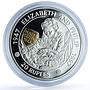 Mauritius 20 rupees Elizabeth II Philip Prince Charles KM-64 silver coin 1997
