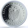 Panama 20 balboas Liberator Libertador KM-71 Horseman proof silver coin 1981