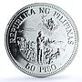 Philippines 50 piso Pope John Paul II KM-233 Religion Politics silver coin 1981