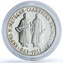 Bulgaria 5 leva Slavonic Alphabet KM-66 Anniversary proof silver coin 1963
