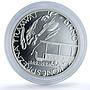 Czech Republic 200 korun Tram in Brno KM-13 Train Horse proof silver coin 1994