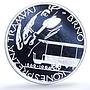 Czech Republic 200 korun Tram in Brno KM-13 Train Horse proof silver coin 1994
