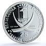 Guinea 75 pesetas Mahatma Gandhi KM-11 Anniversary Religion silver coin 1970