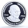 Guinea 75 pesetas Mahatma Gandhi KM-11 Anniversary Religion silver coin 1970