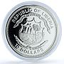 Liberia 10 dollars Meteorite NWA 267 KM-1605 Space Camel proof silver coin 2004