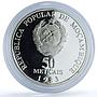 Mozambique 50 meticais FAO KM-106a Food Day Ship Boat proof silver coin 1983