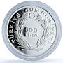 Turkiye 500 lira Year of the Child KM-931 UNICEF Mosque proof silver coin 1979
