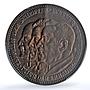 Germany Weimar Ferdinand Zeppelin Eckener Durr SP64 PCGS copper medal 1929