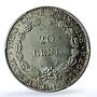 French Indochina 20 cents Third Republic Coinage MS64 PCGS silver coin 1937