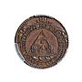 Honduras 1 peso Provisional Coinage Tree KM-24 AU58 PCGS copper coin 1862