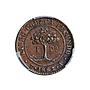 Honduras 1 peso Provisional Coinage Tree KM-24 AU58 PCGS copper coin 1862