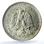 Mexico 50 centavos Republic Coinage Liberty Cap AU58 PCGS silver coin 1925