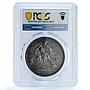 Great Britain 1 crown Queen Victoria St George KM-765 AU PCGS silver coin 1887