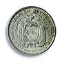 Ecuador 2 decimos Republic Coinage Sucre Philadelphia MS64 PCGS silver coin 1914