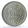 Portugal 500 reis King Charles Carlos I Coinage KM-535 UNC PCGS silver coin 1891