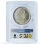 San Marino 20 lire Republic Coinage KM-11a UNC PCGS silver coin 1937