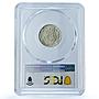 Sao Tome 2 1/2 escudos Portugal Coinage KM-5 AU58 PCGS silver coin 1948