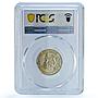 Great Britain 1 shilling King George V Coinage KM-816 MS62 PCGS silver coin 1916