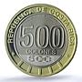 Costa Rica 500 colones Partido de Nicoya Annexation PR69 PCGS bimetal coin 2024