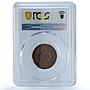 Spain Catalonia 5 centimos Catalanist Union St George MS63 PCGS copper coin 1900