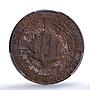 Spain Catalonia 5 centimos Catalanist Union St George MS63 PCGS copper coin 1900