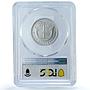 Nigeria Biafra 2,5 shillings Republic Coinage KM-4 MS62 PCGS aluminum coin 1969