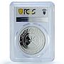 Oman 1 rial Bahla Fort KM-121 Architecture PR 69 PCGS silver coin 1995