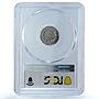 Bulgaria 5 stotinki King Ferdinand I Coinage KM-24 MS65 PCGS CuNi coin 1913