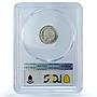 Bulgaria 5 stotinki King Ferdinand I Coinage KM-24 MS65 PCGS CuNi coin 1913