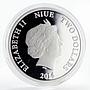 Niue 2 dollars Lucky Blessings Year of the Horse silver coin 2014