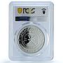 Oman 1 rial Buraimi Fort KM-124 Architecture PR 69 PCGS silver coin 1995