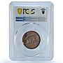 Ireland 1/2 penny phingin Free State Coinage Pig PR64 PCGS bronze coin 1928
