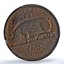 Ireland 1/2 penny phingin Free State Coinage Pig PR64 PCGS bronze coin 1928