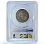 Italy Vatican 10 lire Pope Pius XI Madonna Jesus Baby MS65 PCGS silver coin 1929