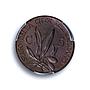 Italy Vatican 5 centesimi Pope Pius XI Olive Branch MS66 PCGS bronze coin 1929