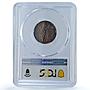 Italy Vatican 10 centesimi Pope Pius XI Saint Peter MS66 PCGS bronze coin 1929